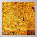 Tree of Life Gustav Klimt Nouveau Poster<br><div class="desc">The Tree of Life (1909)  is a beautiful painting by Vienna Secessionist painter Gustav Klimt. Known for painting with pure gold,  his art is vibrant and fun. The Tree of Life is a classic art nouveau painting.</div>