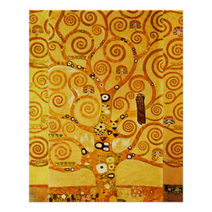 Tree of Life Gustav Klimt Nouveau Poster