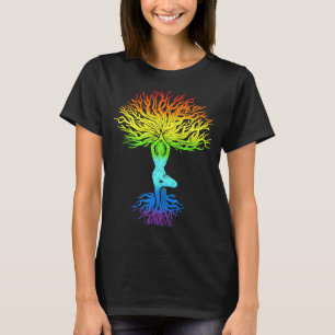 Tree of Life Haka Om Wife Yoga Vrikshasana Hatha P T-Shirt
