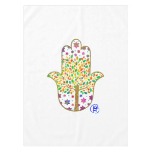 Tree of Life Hamsa Tablecloth