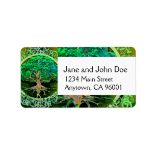 Tree of Life Health and Prosperity Label