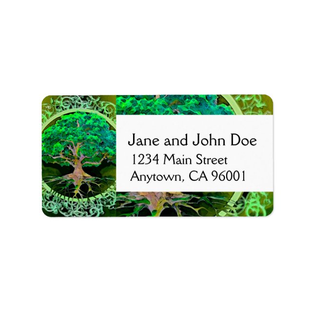 Tree of Life Health and Prosperity Label (Front)
