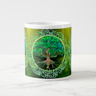 Tree of Life Health and Prosperity Large Coffee Mug