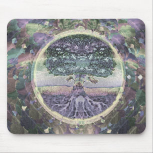 Tree of Life Health and Prosperity Mouse Mat