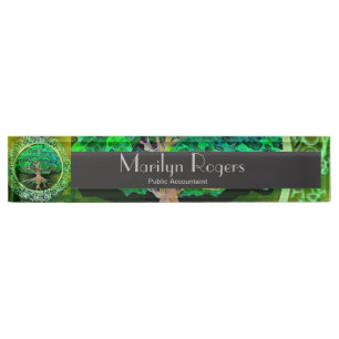 Tree of Life Health and Prosperity Nameplate