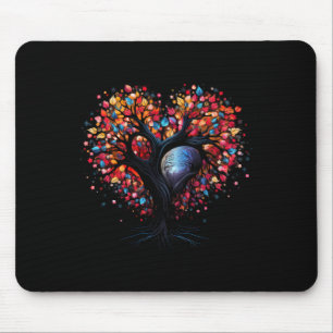 Tree Of Life Heart Buddhism Yoga Meditation Mouse Mat