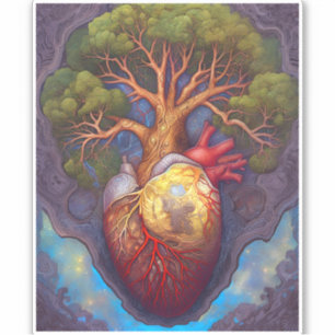 Tree Of Life Heart Surreal Nature Art