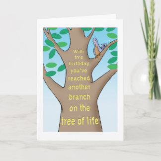 Tree of Life Humourous Birthday Card