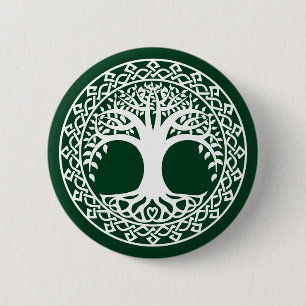 Tree of Life in a Celtic Circle pattern 6 Cm Round Badge