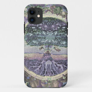 Tree of Life in Rainbow Metal Colours iPhone 11 Case