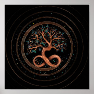Tree of Life - Infinity Spiral Poster