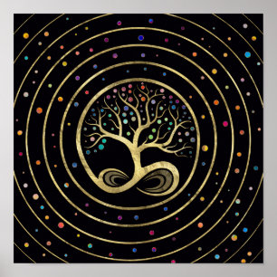 Tree of Life - Infinity Spiral Poster