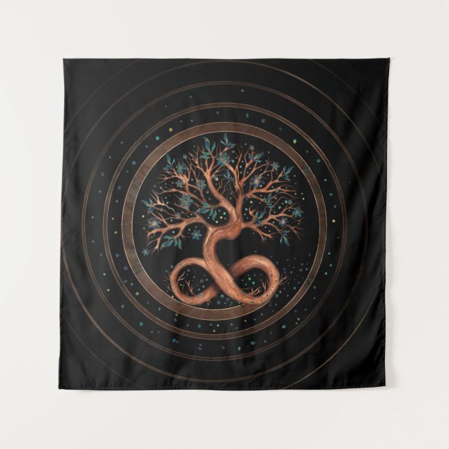 Tree of Life - Infinity Spiral Tapestry (Front)
