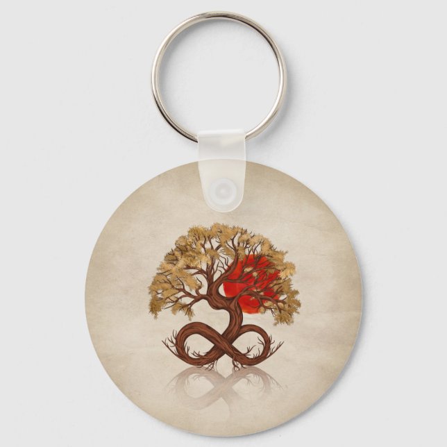 Tree of Life - Infinity Sunrise Key Ring (Front)