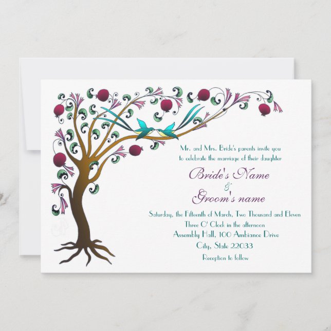 Tree of life invitations (Front)