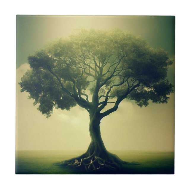 Tree of Life IV Ceramic Tile (Front)