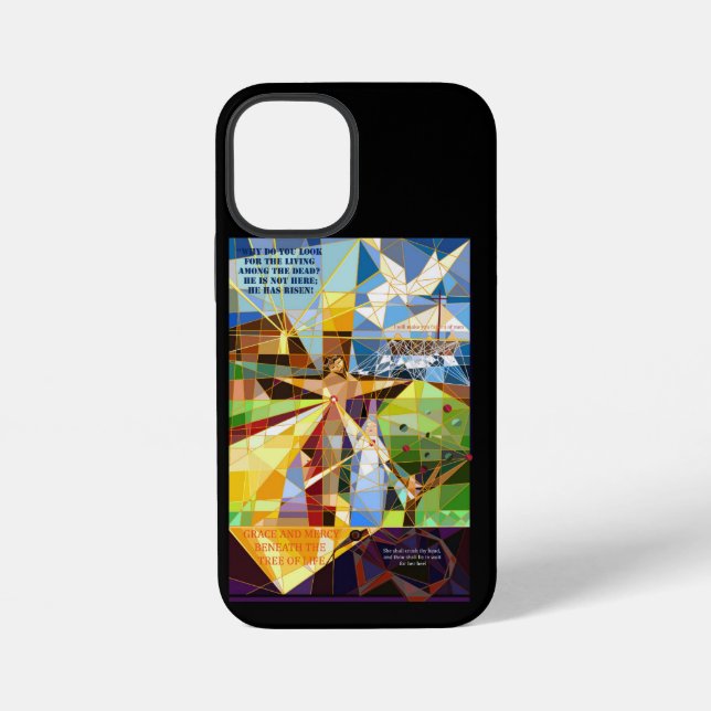 Tree of Life Jesus Electronics Bag iPhone Case (Back)