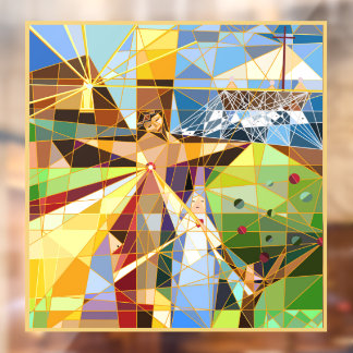 Tree of Life Jesus  Window Cling