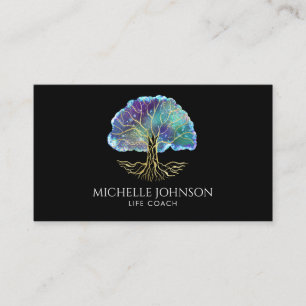 Tree of Life Life Coach Event Planner Yoga Teacher Business Card