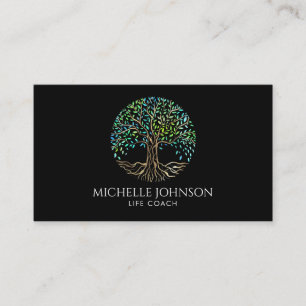 Tree of Life Life Coach Event Planner Yoga Teacher Business Card