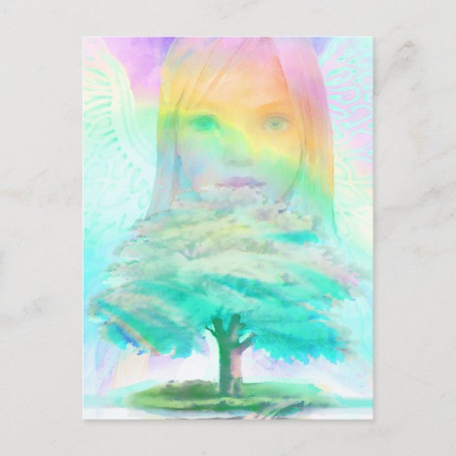 Tree of Life Light Angel Postcard (Front)