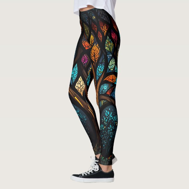 Tree of Life Love Girl Power  Leggings (Left)