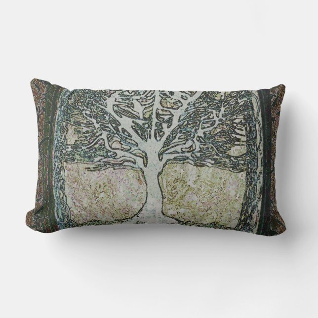 Tree of Life Lumbar Cushion (Front)