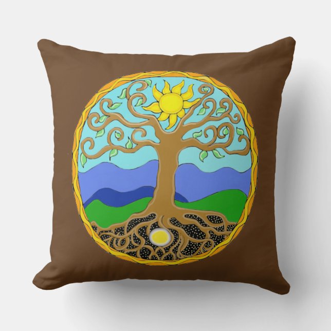 Tree of Life Mandala Cushion (Front)