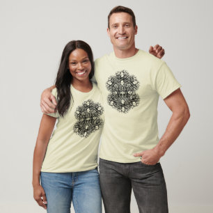Tree of Life Mandala T-Shirt Monochrome