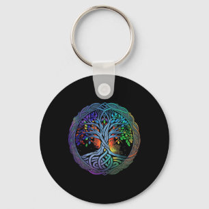 Tree Of Life Meditation Yoga Zen Mindfulness Key Ring