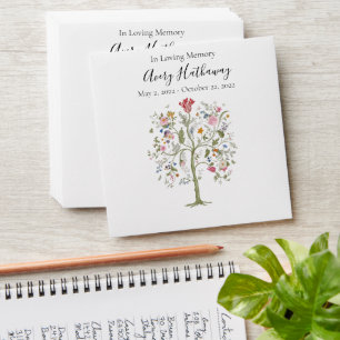 Tree of Life Memorial Seed Packet Envelope