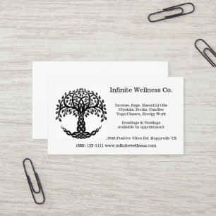 Tree of Life Metaphysical Bookstore Gifts Business Card