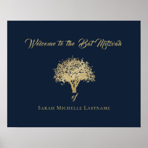 Tree of Life Mitzvah Welcome Sign
