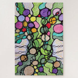 Tree of Life Modern Art Jigsaw Puzzle