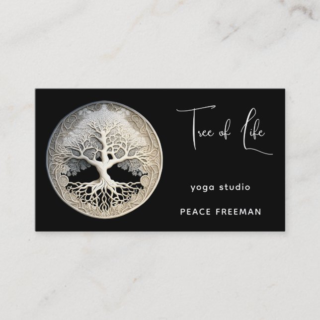 Tree of Life | Modern Business Card (Front)