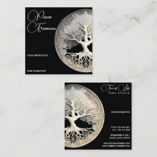 Tree of Life Modern Square Business Card