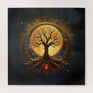 Tree of Life – Moonlit Enlightenment Jigsaw Puzzle