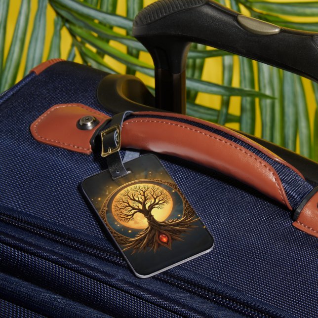 Tree of Life – Moonlit Enlightenment Luggage Tag (Front Insitu 1)