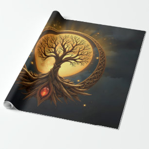 Tree of Life – Moonlit Enlightenment Wrapping Paper