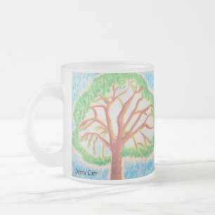 Tree of Life-mug Frosted Glass Coffee Mug