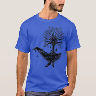 Tree of Life Mystical Tree Fractal Yoga Meditation T-Shirt