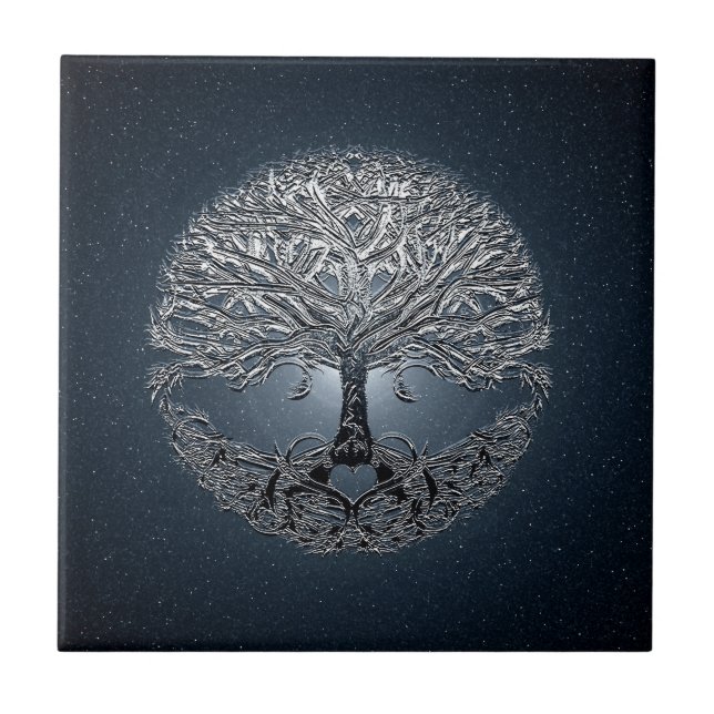 Tree of Life Nova Blue Tile (Front)