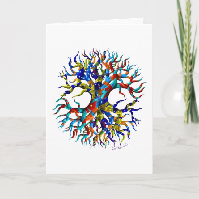 Tree of Life on White Card (Front)