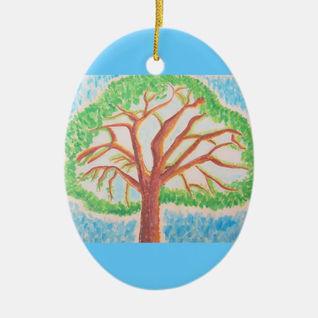 Tree of Life-oval ornament (Front)