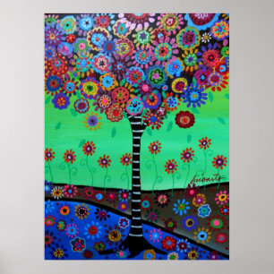 TREE OF LIFE PAINTING BY PRISARTS POSTER