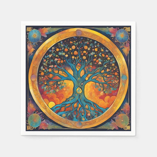 Tree of Life paper napkin (Front)