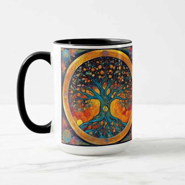 Tree of Life paper napkin Mug (Left)