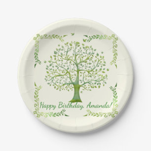 Tree of Life Paper Plate
