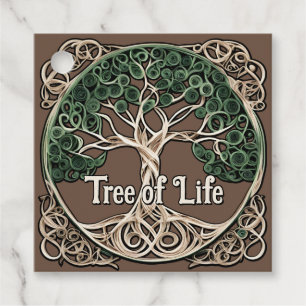 Tree of Life Paper Quilling Favour Tags