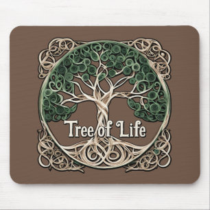 Tree of Life Paper Quilling Mouse Mat